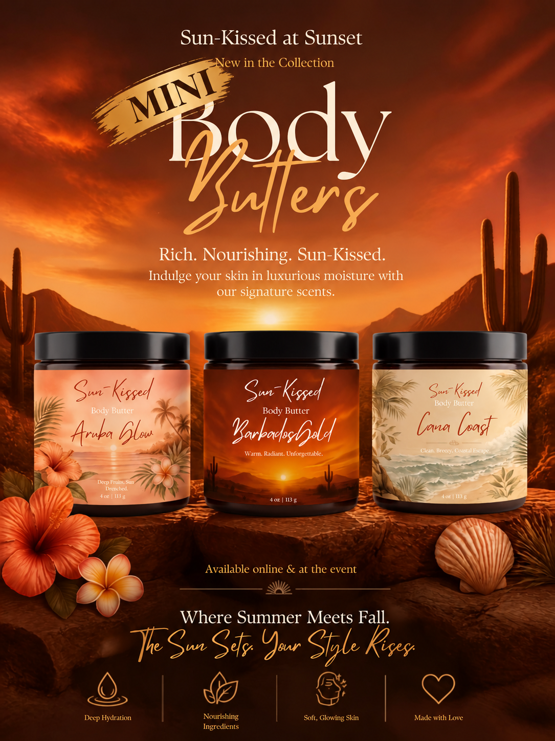 Sun-Kissed Scents | Mini Body Butters – 1 oz